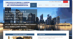 Desktop Screenshot of cabreralaw.com